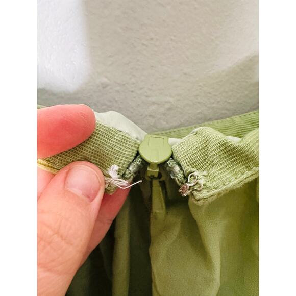 BIBHU MOHAPATRA COLLECTIVE Green Chiffon Shift Square Neck Empire Dress Size 14 - Picture 12 of 16